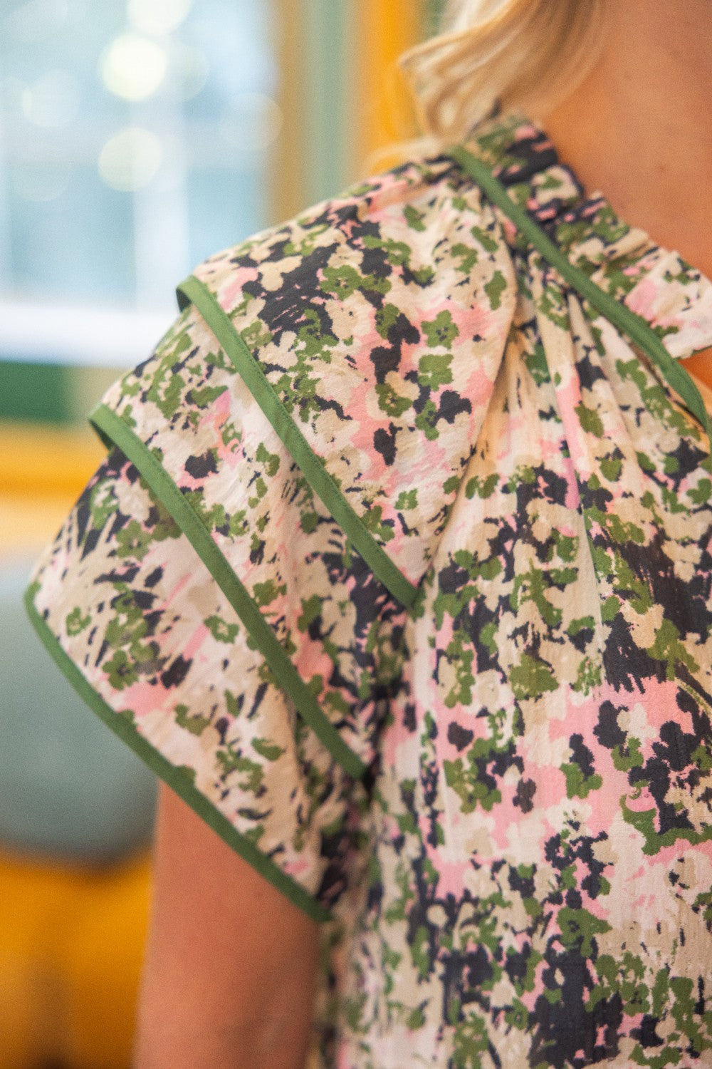 Tiered Sleeve Floral Minidress